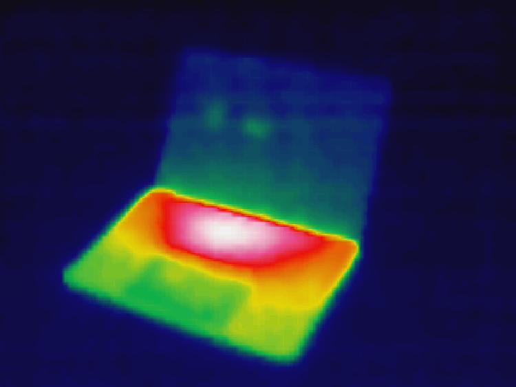 Reconstructed color image from thermal data